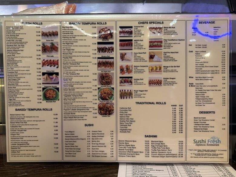 Sushi Fresh - Camarillo, CA menu_pic
