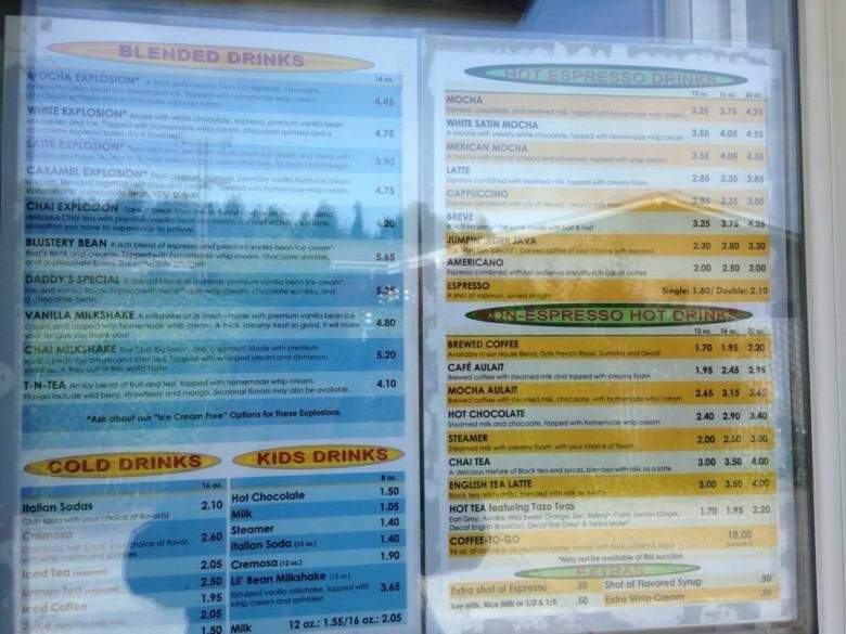 Jitter Bean Coffee Co - Fortuna, CA menu_pic