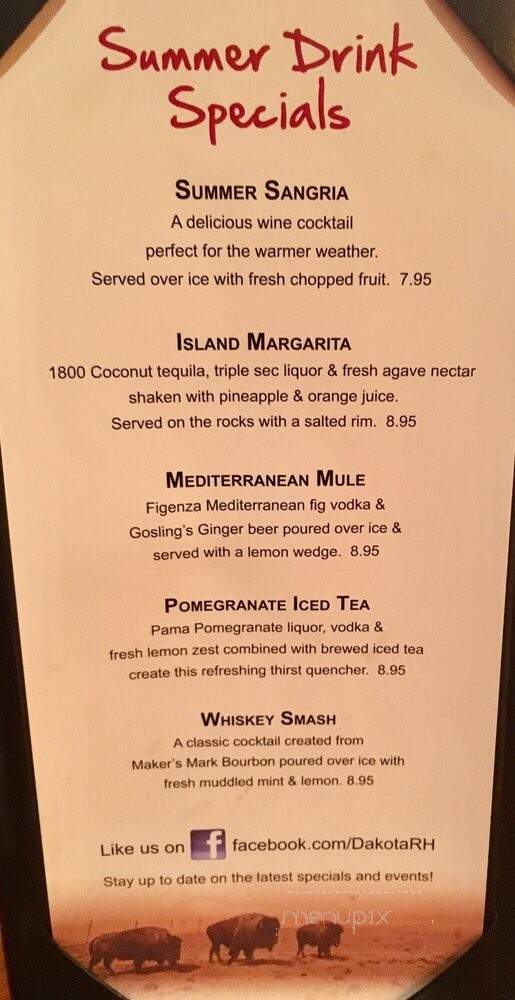 Dakota Of Rocky Hill - Rocky Hill, CT menu_pic