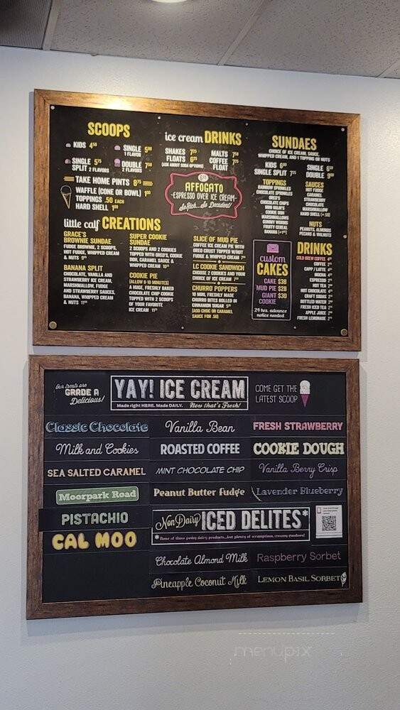 Little Calf Creamery and Cafe - Thousand Oaks, CA menu_pic