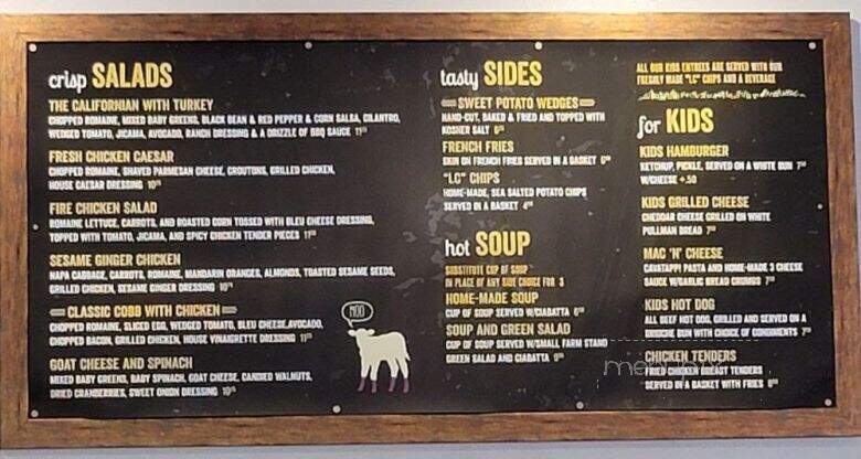 Little Calf Creamery and Cafe - Thousand Oaks, CA menu_pic