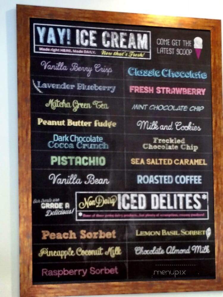 Little Calf Creamery and Cafe - Thousand Oaks, CA menu_pic