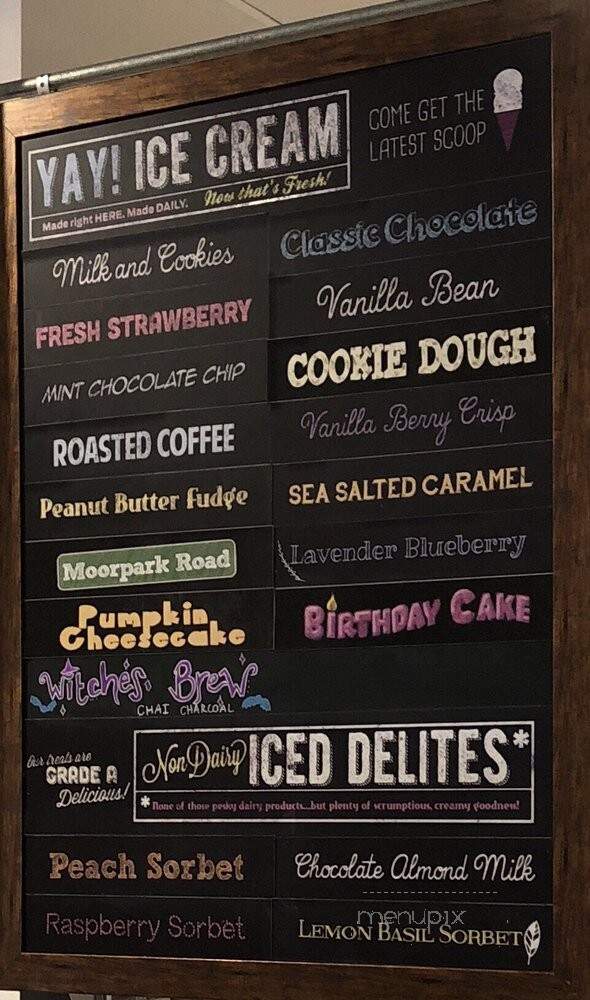 Little Calf Creamery and Cafe - Thousand Oaks, CA menu_pic