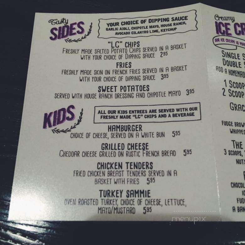 Little Calf Creamery and Cafe - Thousand Oaks, CA menu_pic