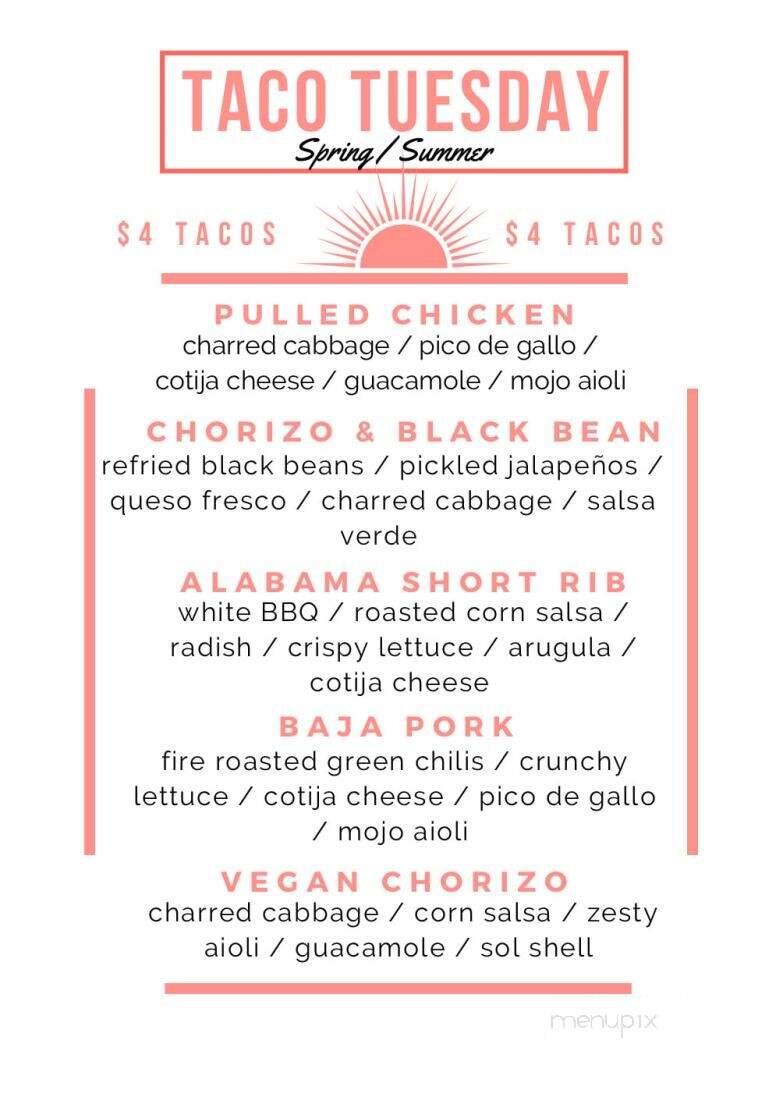 Local Sol - Willoughby, OH menu_pic