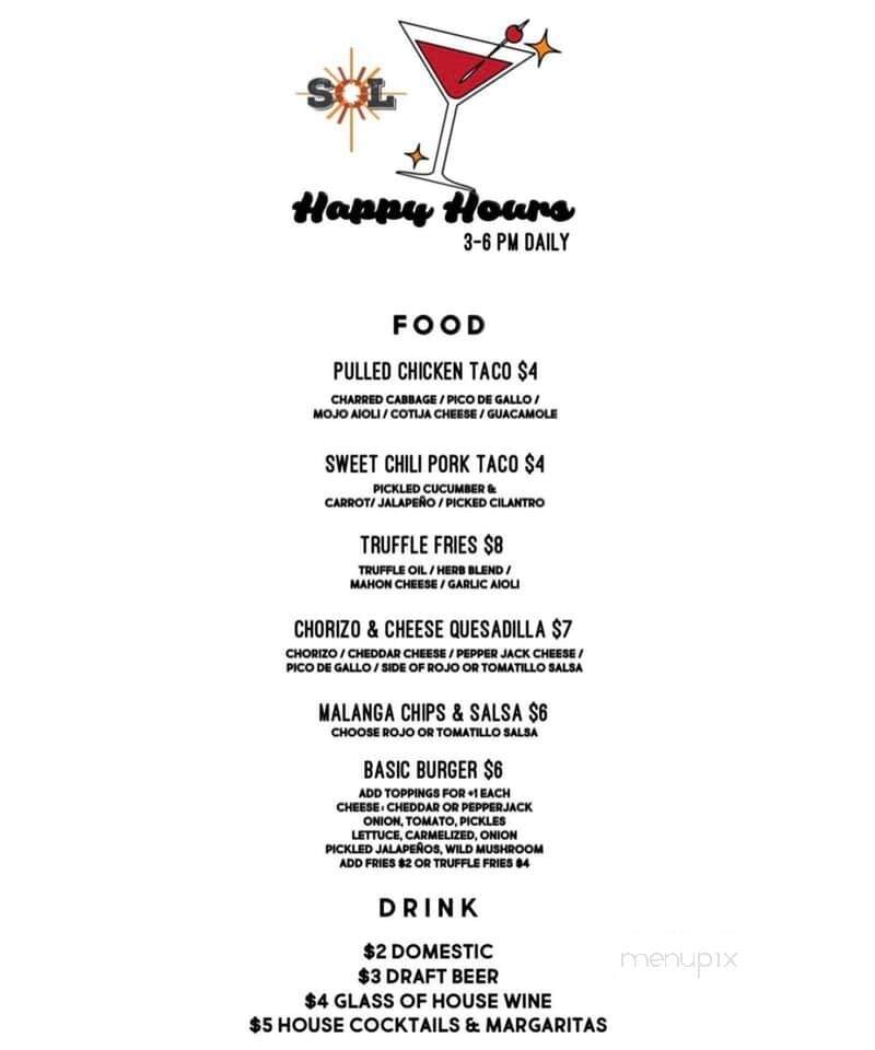 Local Sol - Willoughby, OH menu_pic