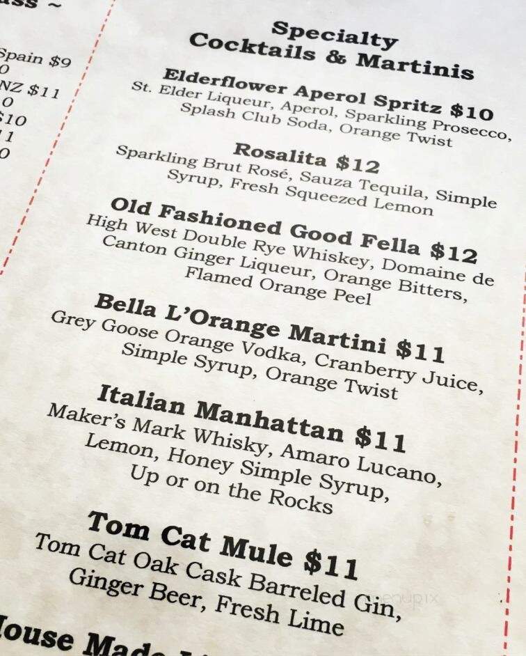 Sal's Italian Kitchen - Cabin John, MD menu_pic