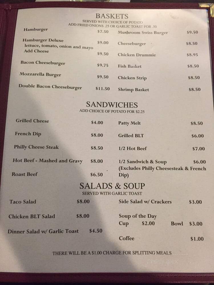 Vets Club - Jamestown, ND menu_pic