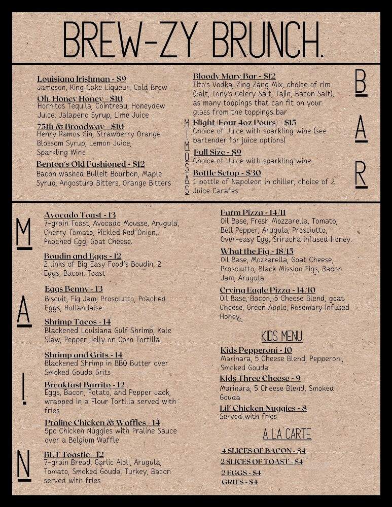 Crying Eagle - Lake Charles, LA menu_pic