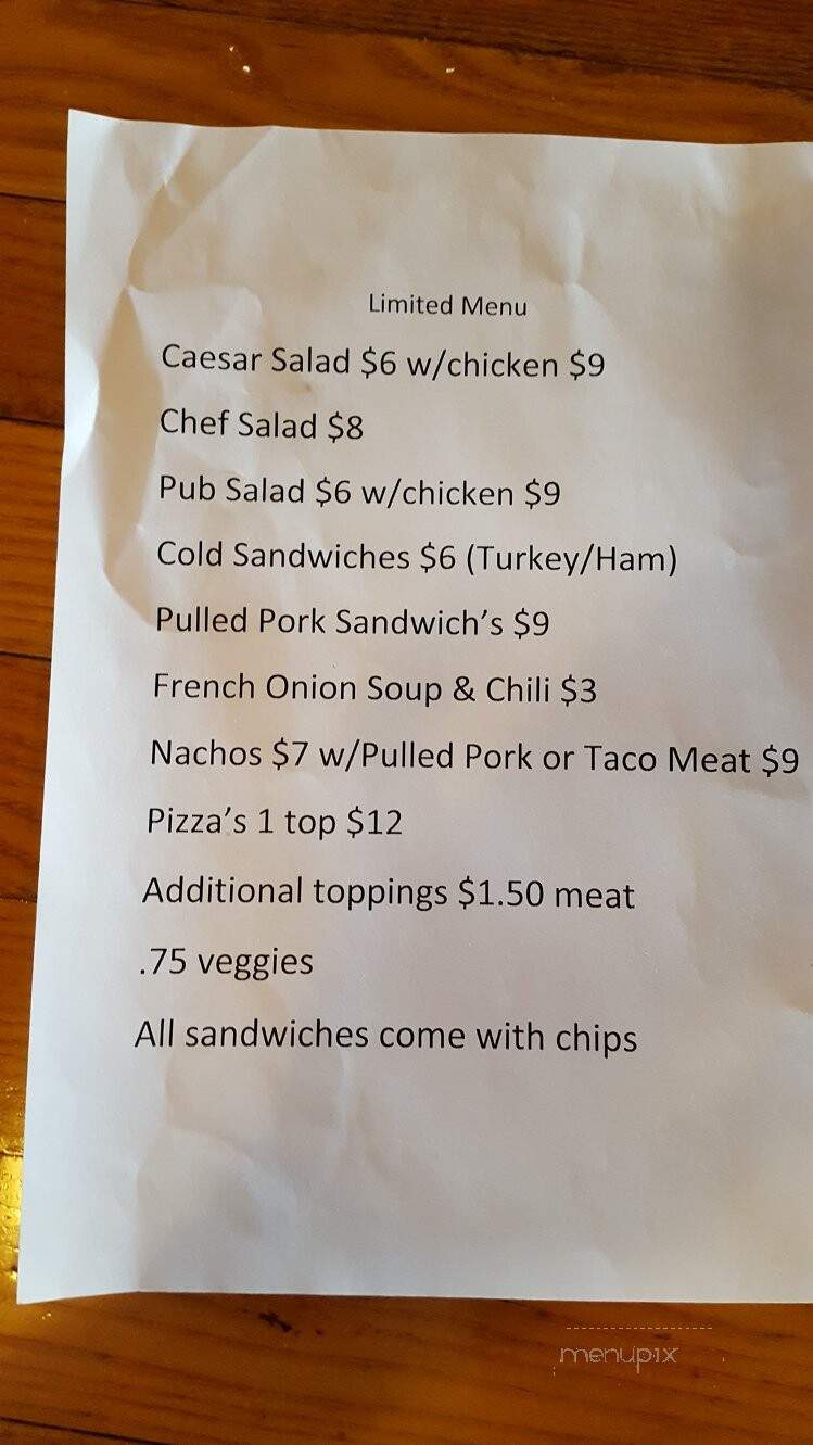 Grafton Pub - Grafton, IL menu_pic