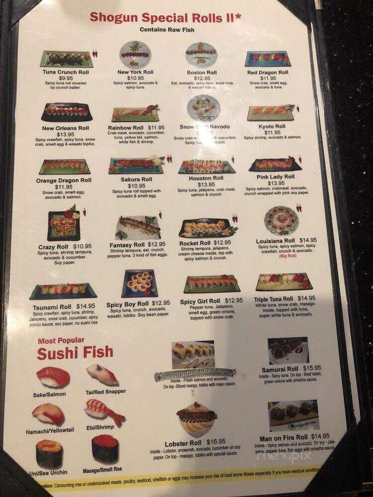 Shogun Japanese Grill & Sushi Bar - Katy, TX
