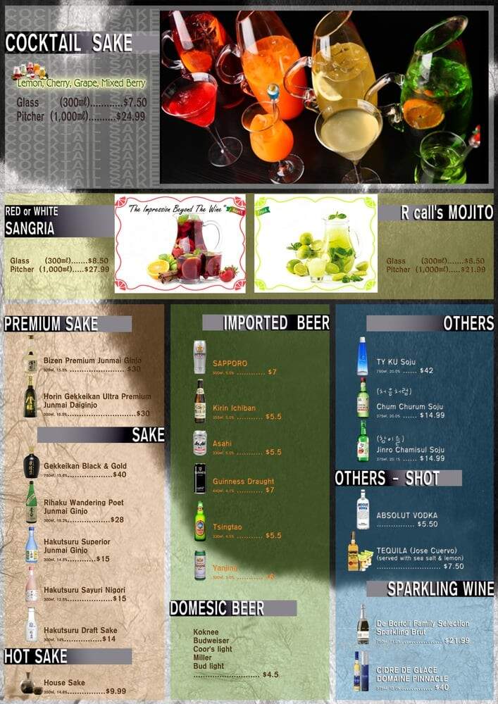 R Call Hotpot & Fondue - Winnipeg, MB menu_pic