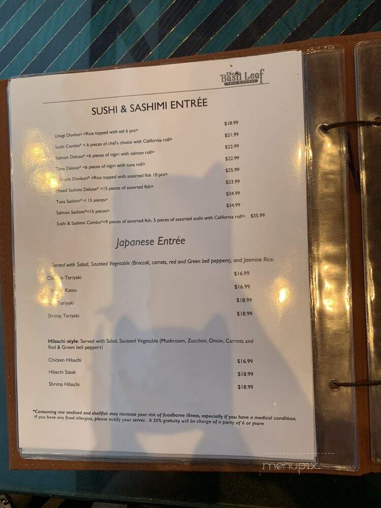 The Basil Leaf Sushi & Thai - High Point, NC menu_pic