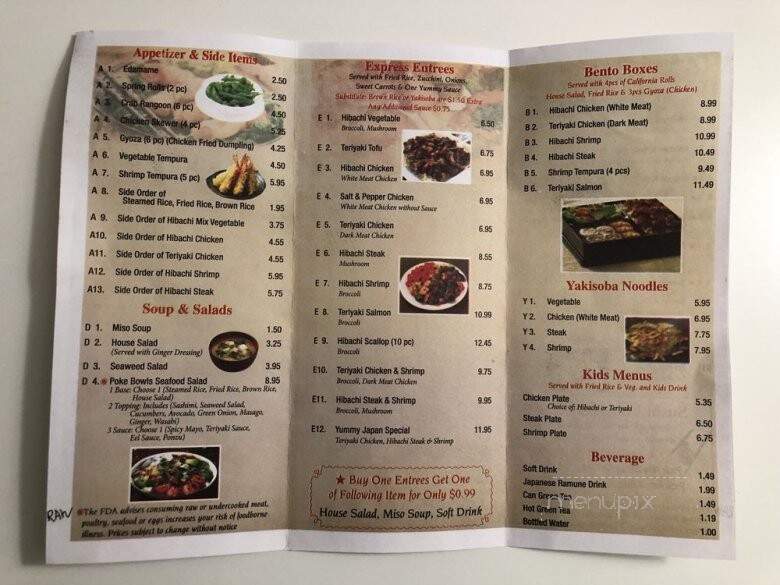 Yummy Japan - Loganville, GA menu_pic