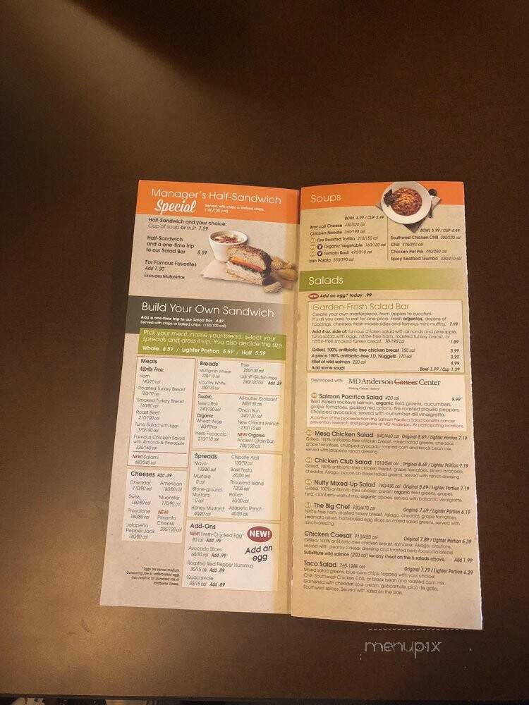 Jason's Deli - Lakeland, FL menu_pic