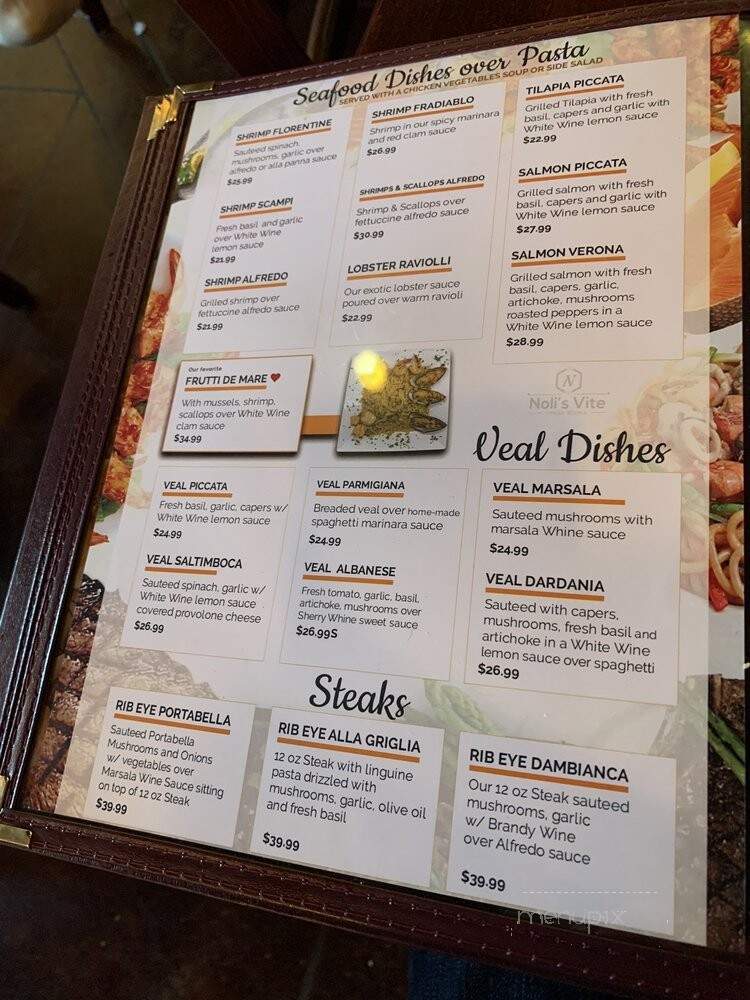 Noli's Vite - New Braunfels, TX menu_pic