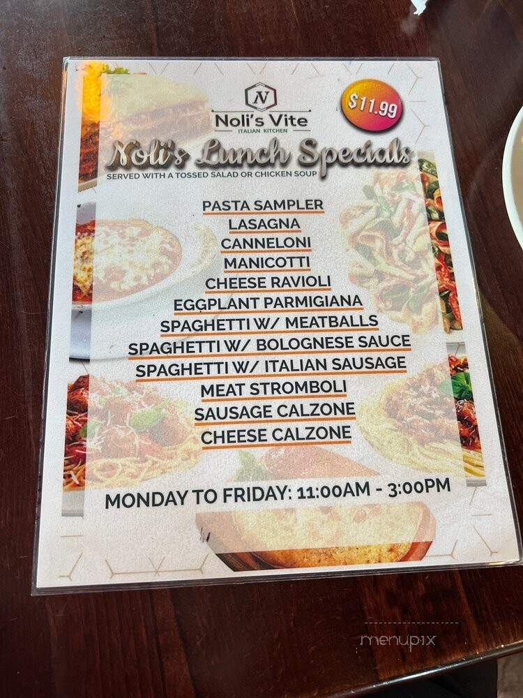 Noli's Vite - New Braunfels, TX menu_pic