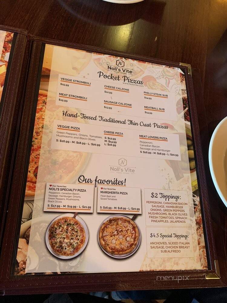 Noli's Vite - New Braunfels, TX menu_pic