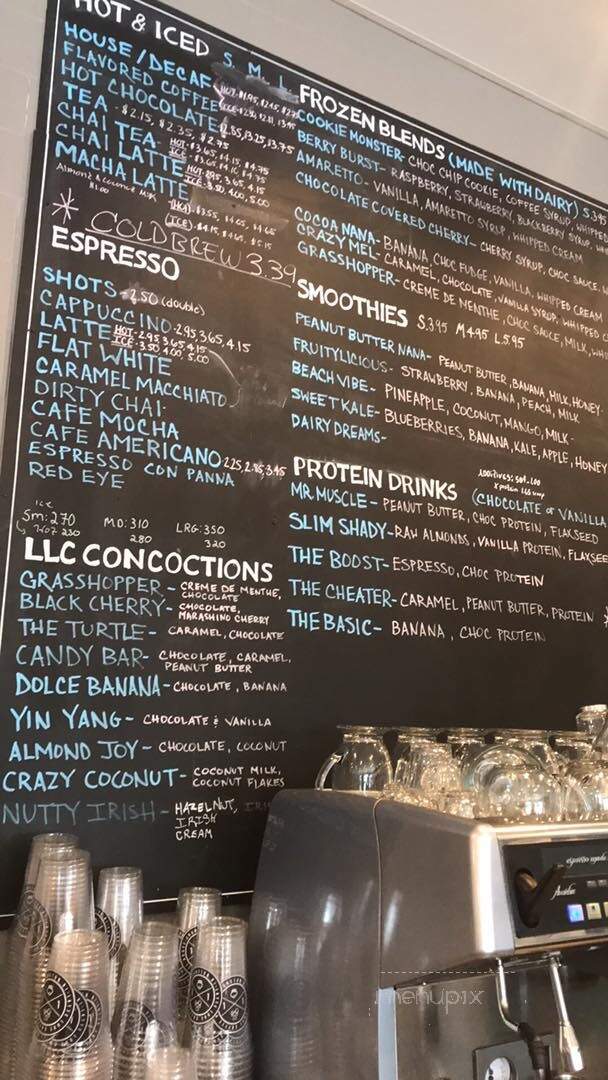 Latte Love Coffee House - Cranston, RI menu_pic
