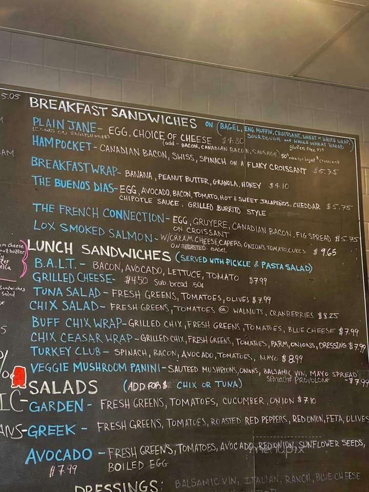 Latte Love Coffee House - Cranston, RI menu_pic