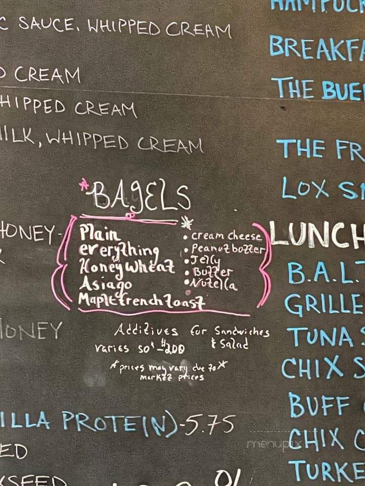 Latte Love Coffee House - Cranston, RI menu_pic