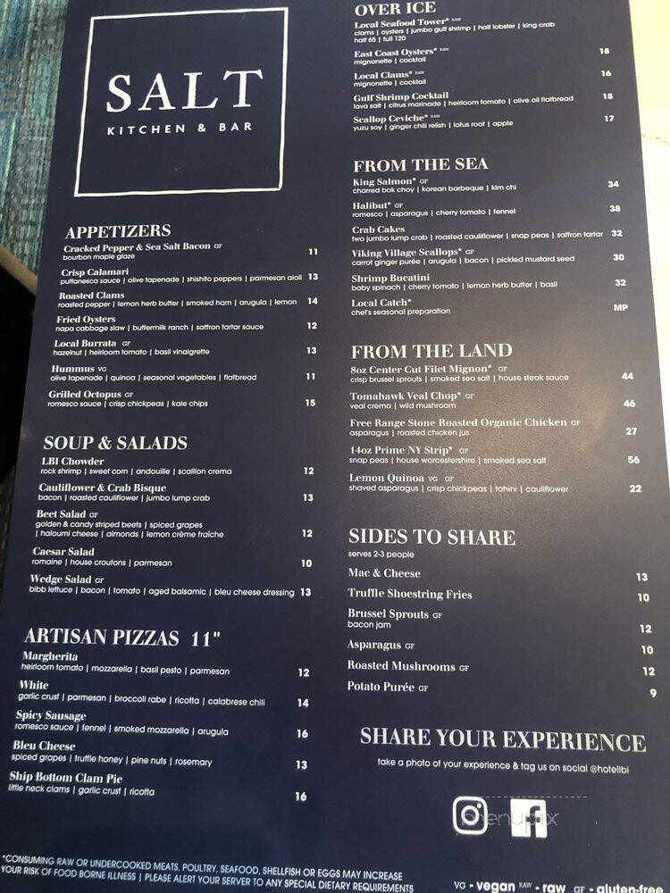 Salt Kitchen & Bar - Ship Bottom, NJ menu_pic