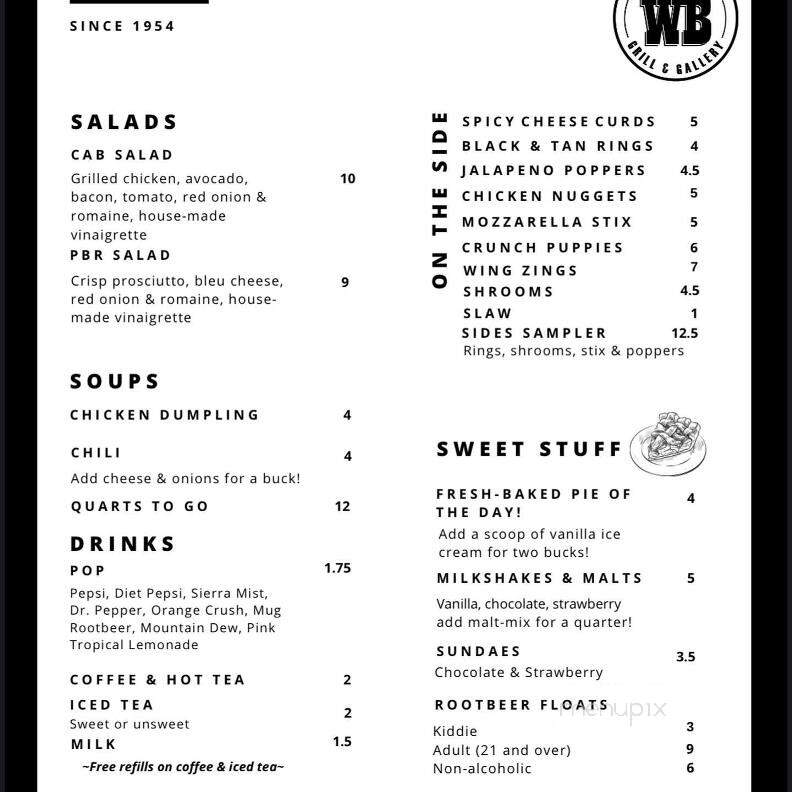 Grant's Wonderburger - Chicago, IL menu_pic