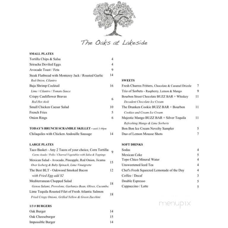 The Oaks at Lakeside - Los Angeles, CA menu_pic