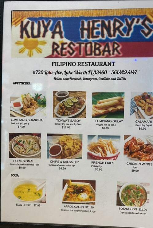 Kuya Henry's Restobar - Lake Worth, FL