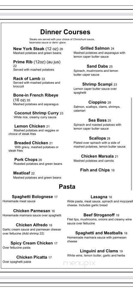 Seaside Bistro - Los Angeles, CA menu_pic