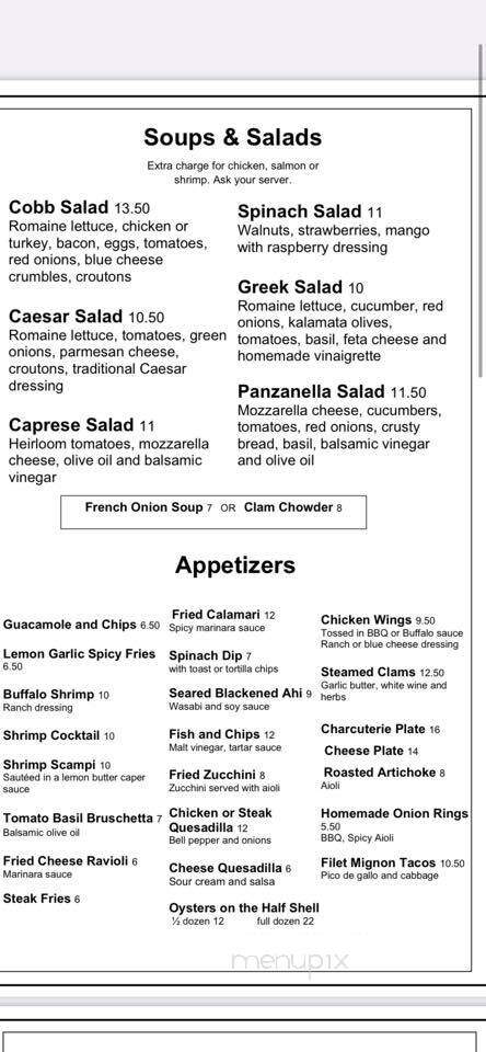 Seaside Bistro - Los Angeles, CA menu_pic