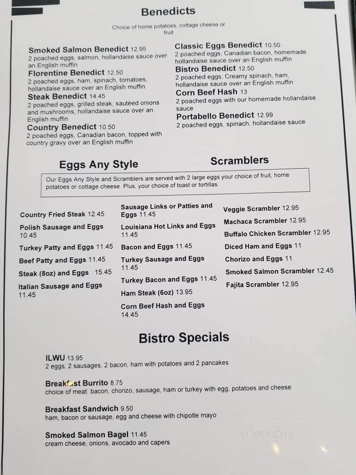 Seaside Bistro - Los Angeles, CA menu_pic