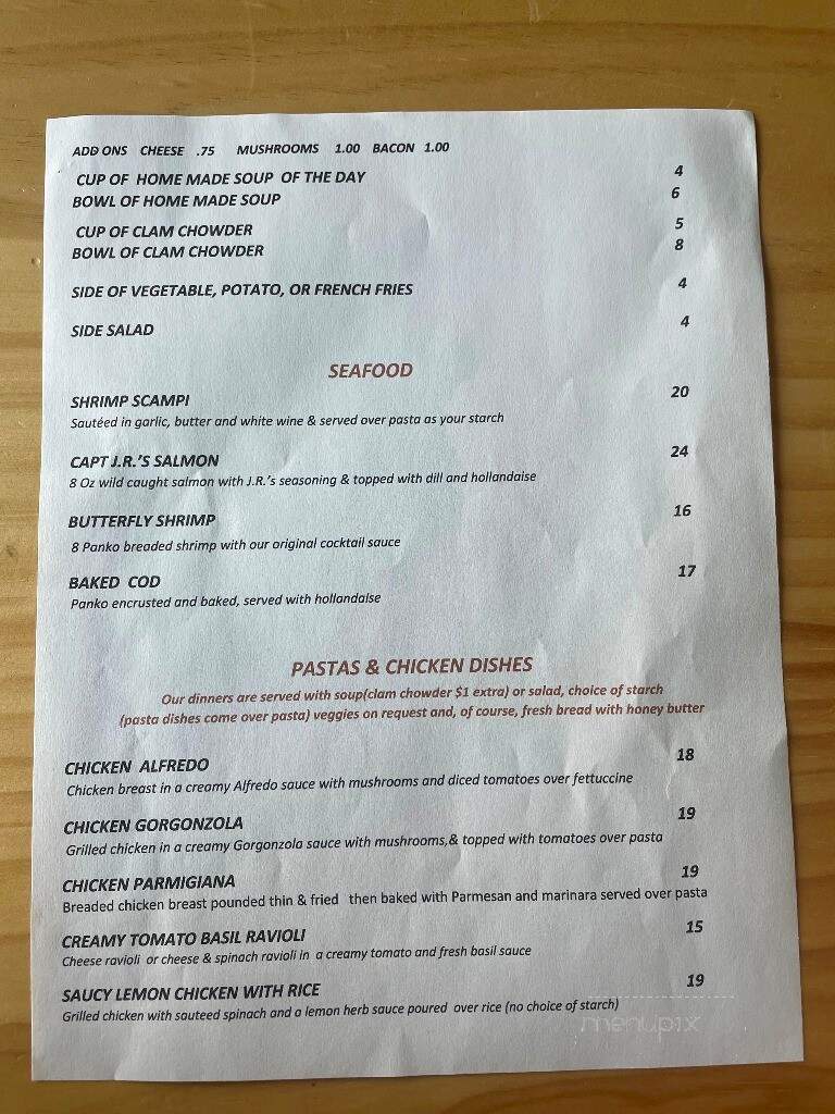Speakeasy - Greybull, WY menu_pic