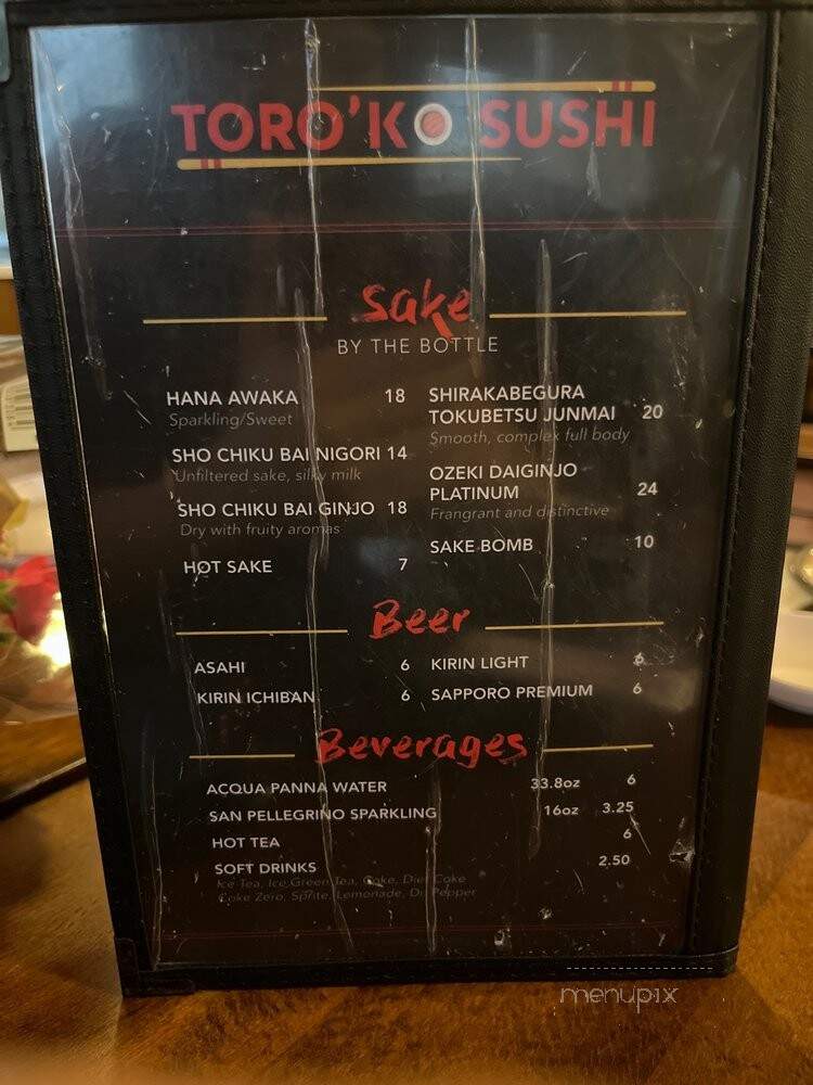 Toro'ko Sushi - San Antonio, TX menu_pic