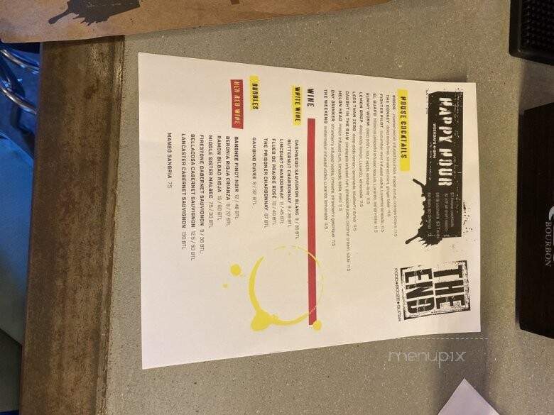 The End - Torrance, CA menu_pic