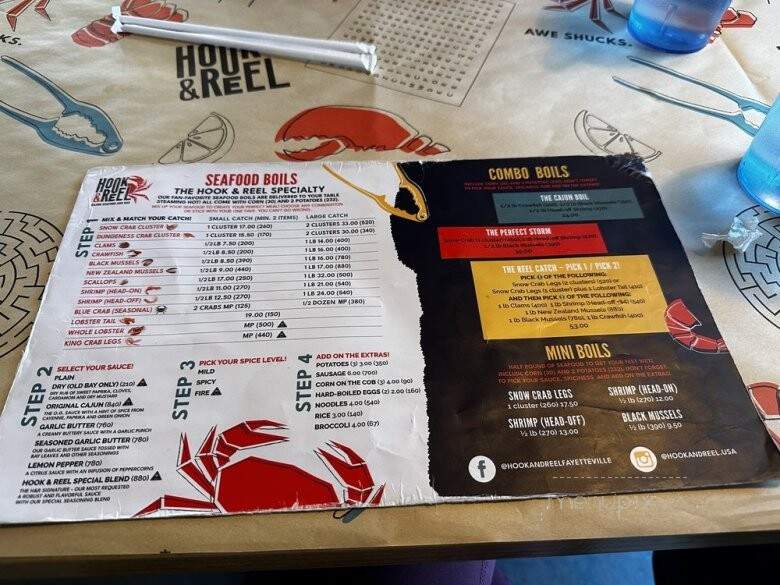 Hook & Reel Cajun Seafood & Bar - Charlotte, NC menu_pic