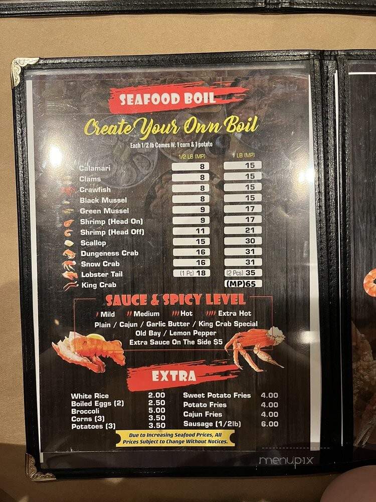 King Crab - Auburn Hills, MI menu_pic