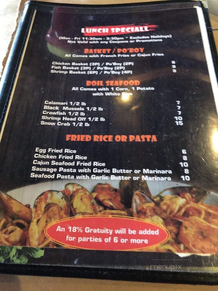 King Crab - Auburn Hills, MI menu_pic