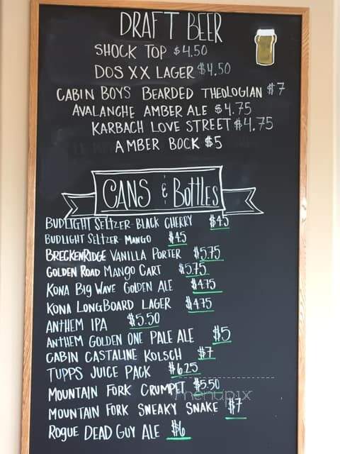 BoomTown Pints & Pies - Sperry, OK menu_pic