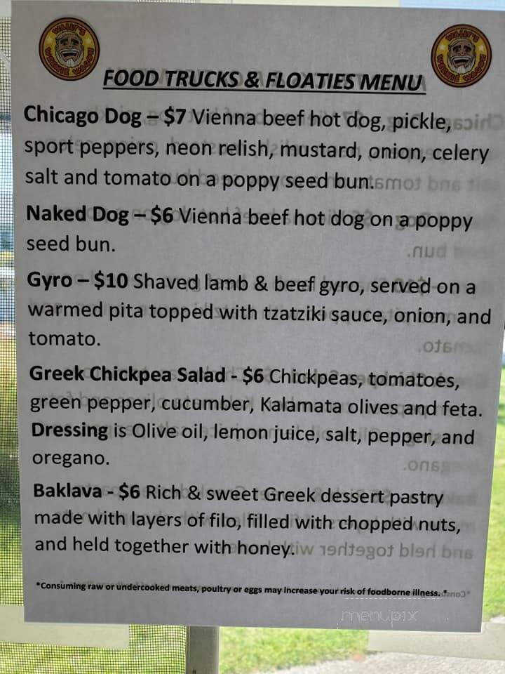 Wally's Weenie Wagon - Baileys Harbor, WI menu_pic