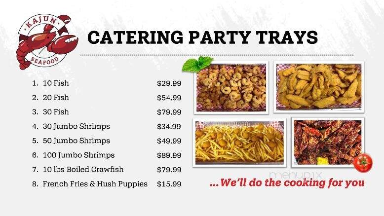 Kajun Seafood - Dawsonville, GA menu_pic