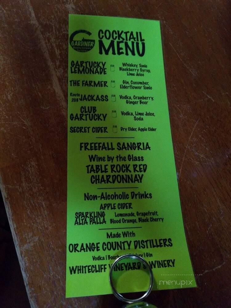 Gardiner Brewing Company - Gardiner, NY menu_pic