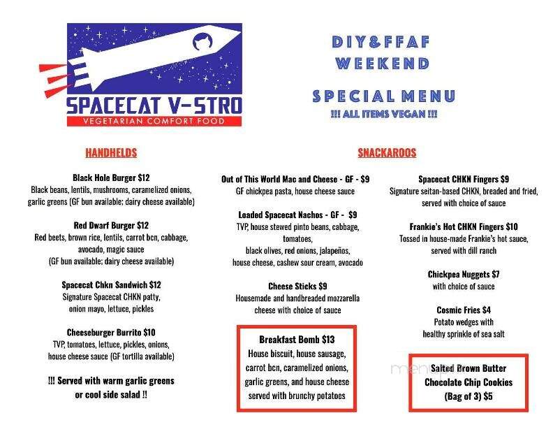 Spacecat V-stro - Ferndale, MI menu_pic