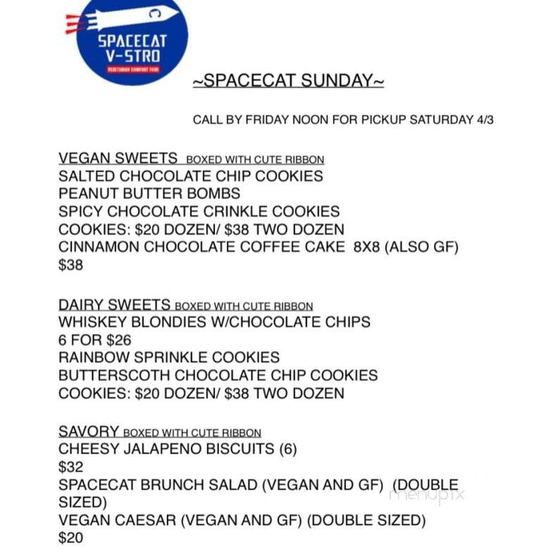 Spacecat V-stro - Ferndale, MI menu_pic