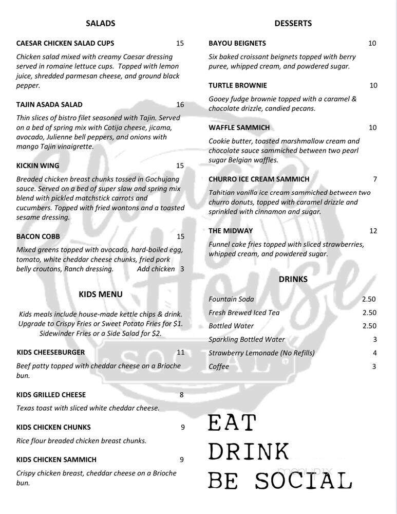 Slough House Social - Colusa, CA menu_pic