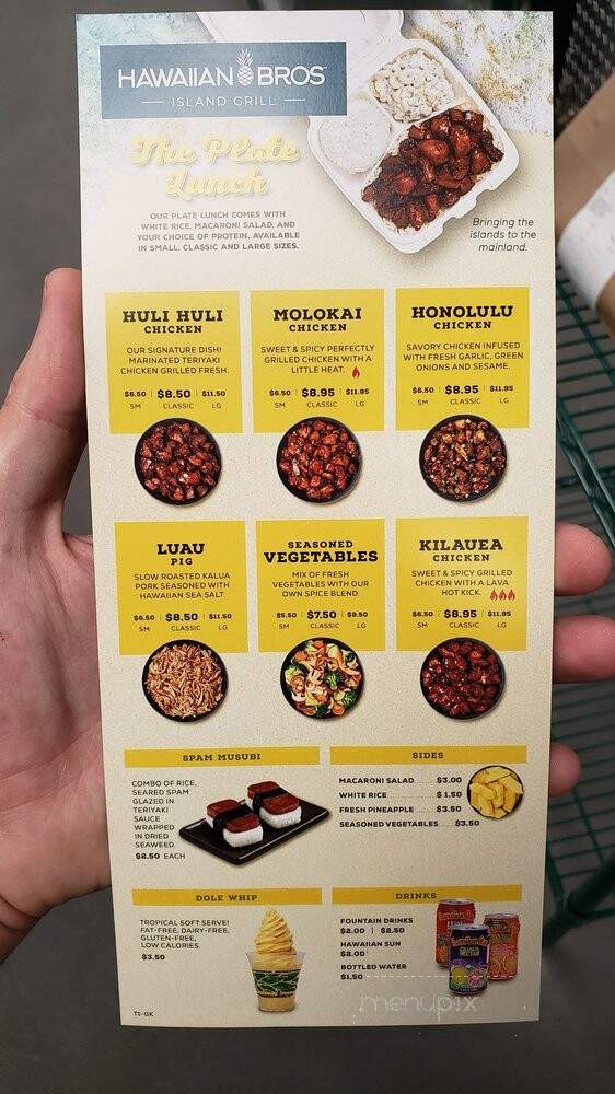 Hawaiian Bros Island Grill - Garland, TX menu_pic