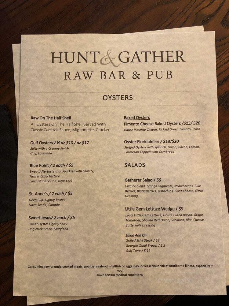 Hunt & Gather Raw Bar & Pub - Panama City Beach, FL