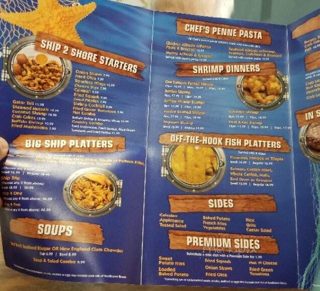 Ship 2 Shore Seafood & Steaks - Kingsland, GA menu_pic