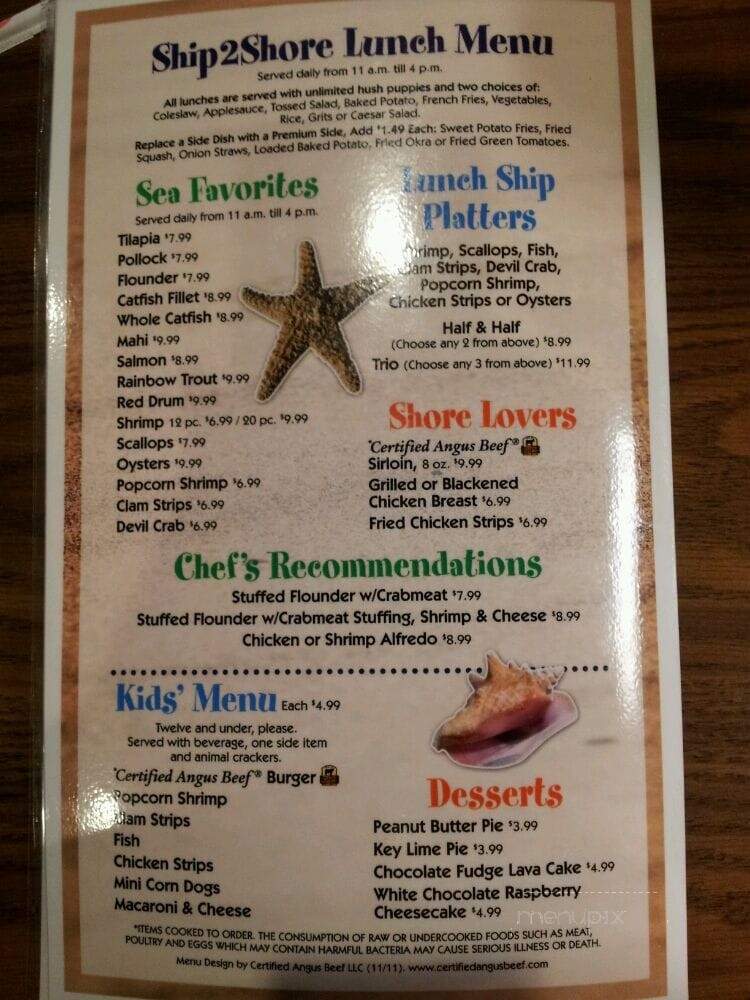 Ship 2 Shore Seafood & Steaks - Kingsland, GA