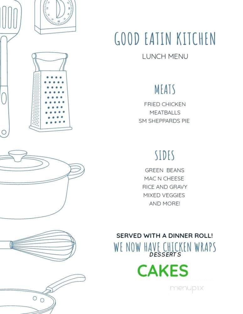 Good Eating Kitchen - Gaston, SC menu_pic